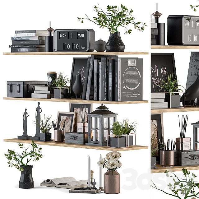Decorative Set on Shelves