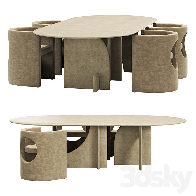 Gallotti & radice selece-t dining set 1 280x130