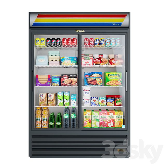 True®GDM-47-LD Glass Door Marchendiser