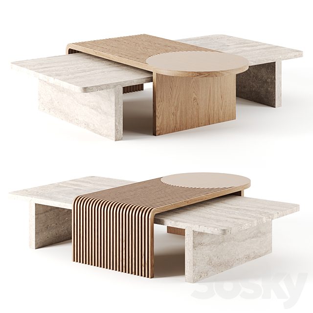 Stick & Stone Table by Dooq