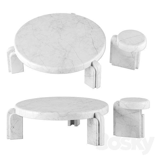 Marta tables by Martin Masse for Kolkhoze
