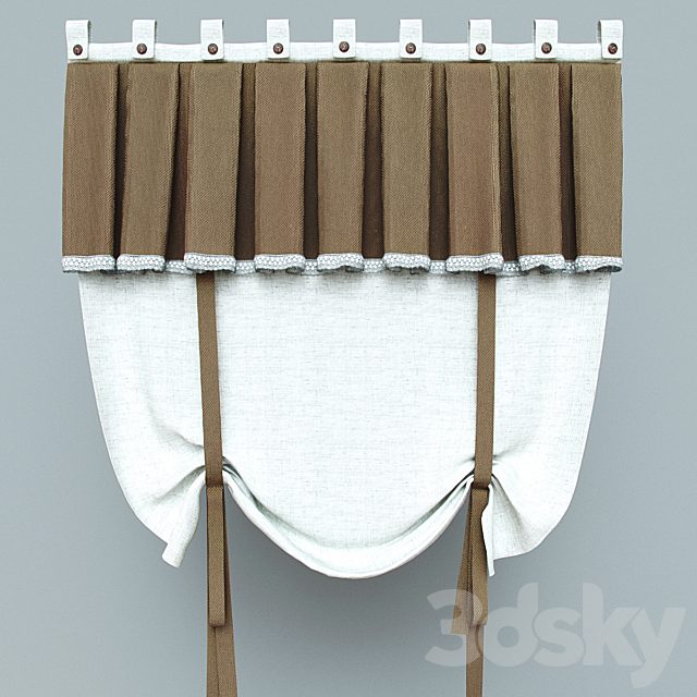 Curtains in country style
