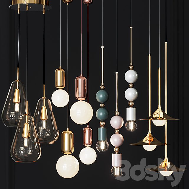 Four Pendant Lights amazing set vol.27
