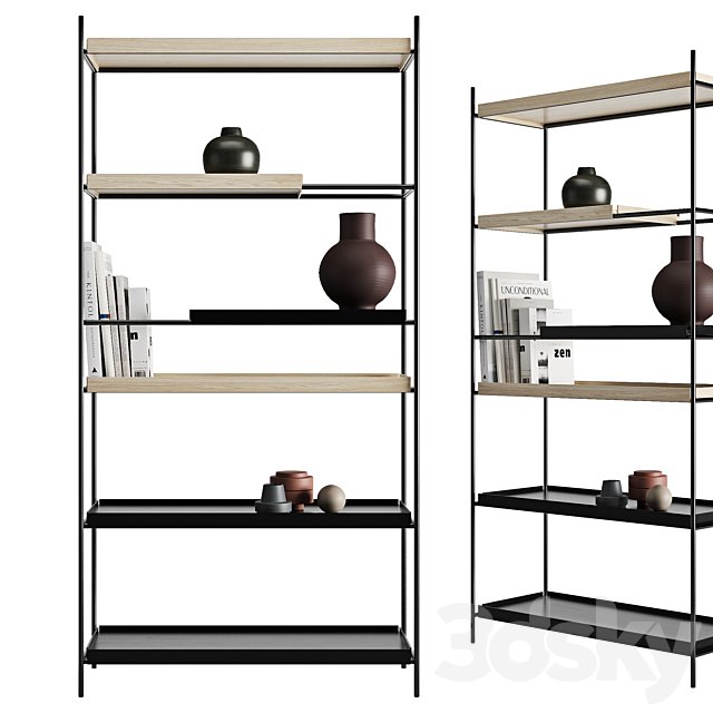 High tray shelf