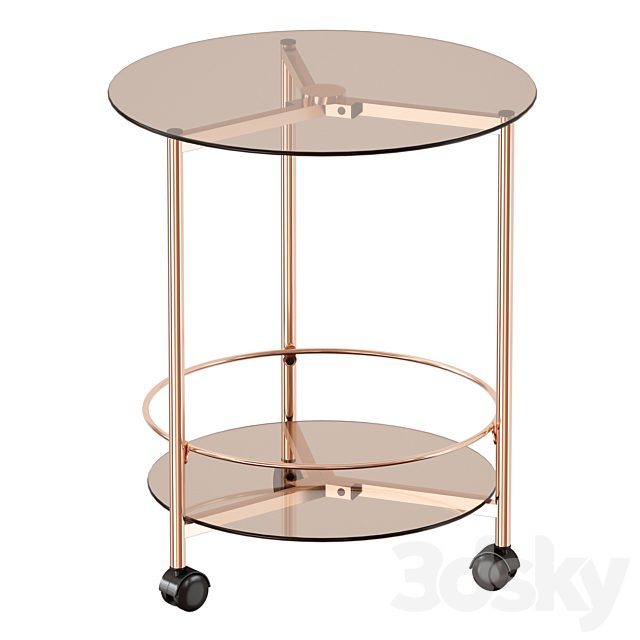 GIBSON ROLLING END TABLE