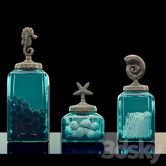 «Bathroom Ocean Canisters Set»