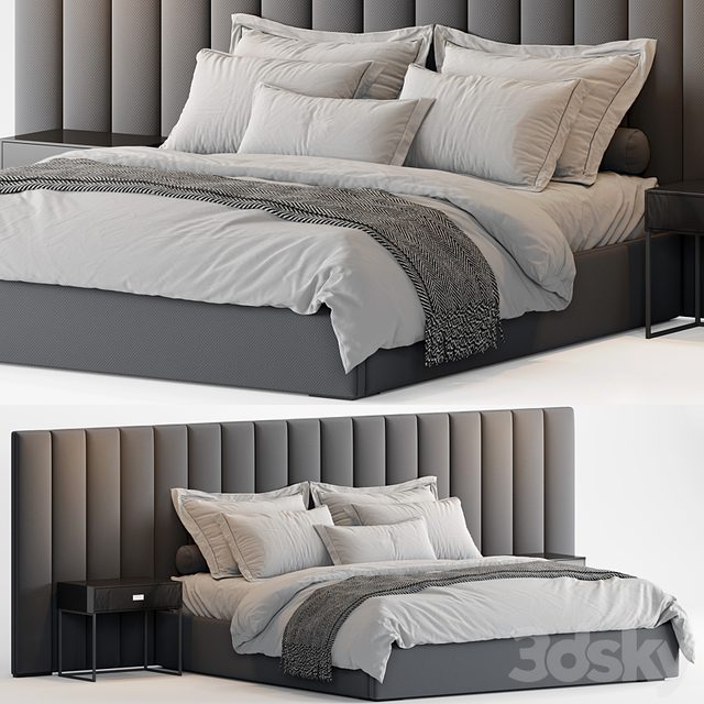 RH Modena Vertical Channel Extended Platform Bed2