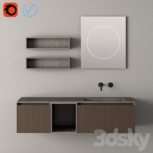 Modern Bathroom Cabinet | No. 085 | Rexa Design