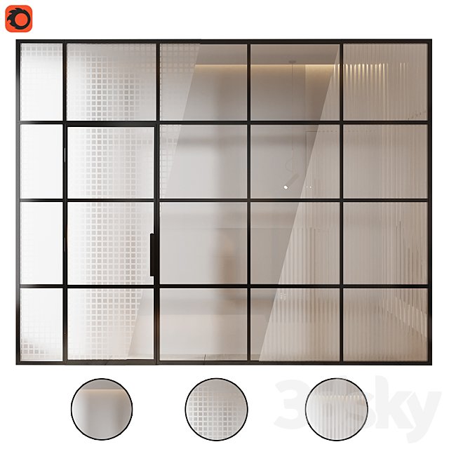 Glass partition