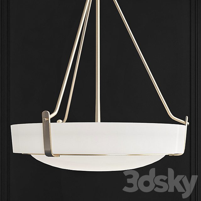 Hinkley Hathaway  Heritage Brass Bowl Pendant Light