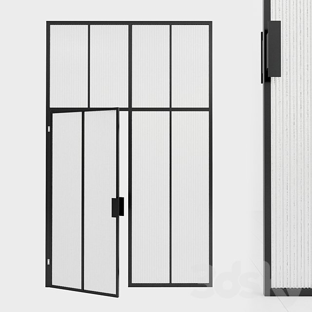 Glass partition. Door. 103