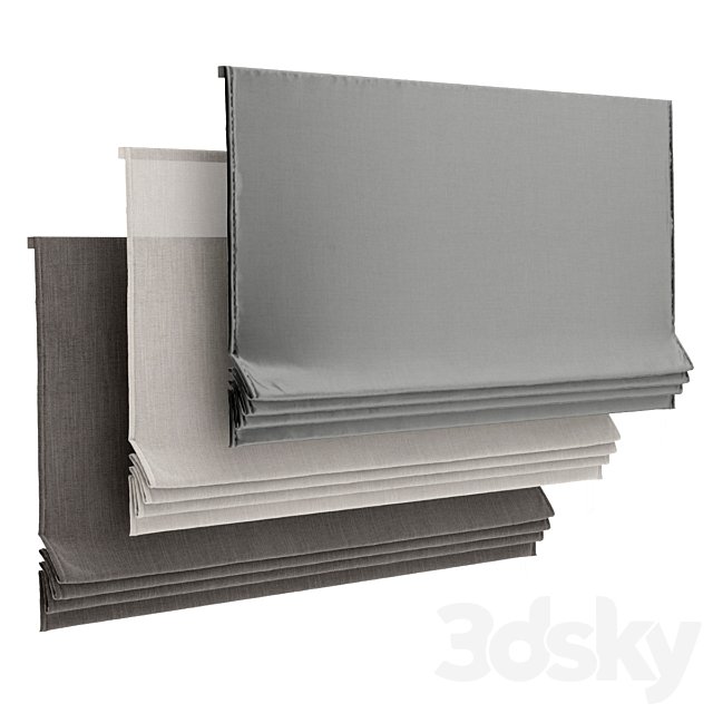 RH Flat Romain Shade 1500 mm