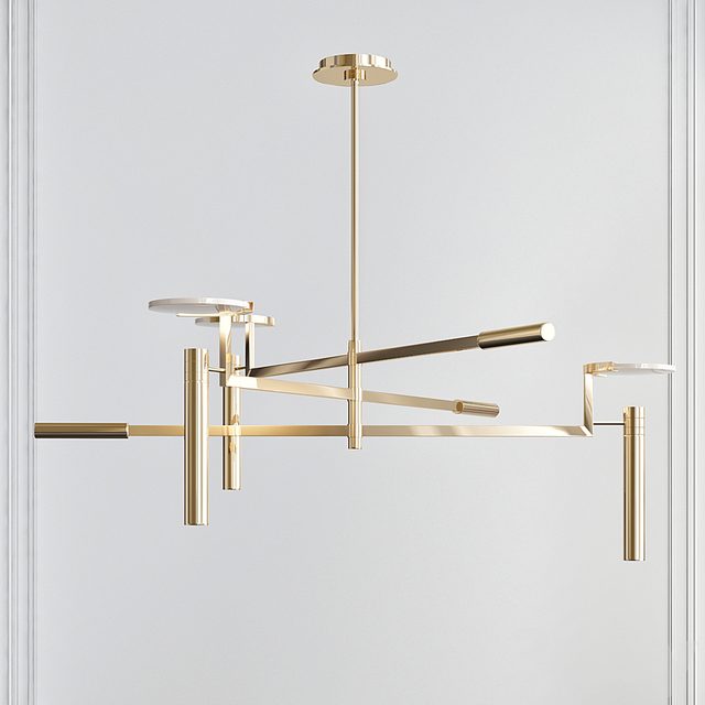 Melange Large Floating Disc Chandelier
