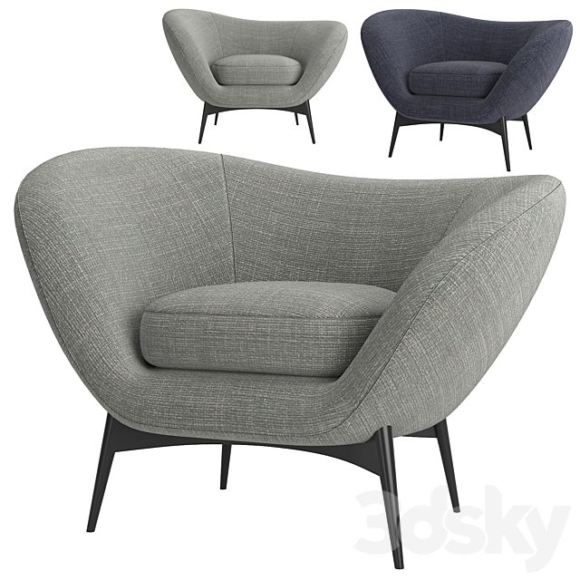 Armchair Oltremare by Saba Italia