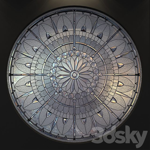 Stained glass round