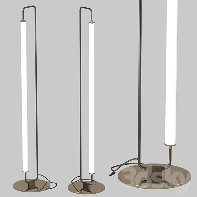 Floor lamp Linear Metal