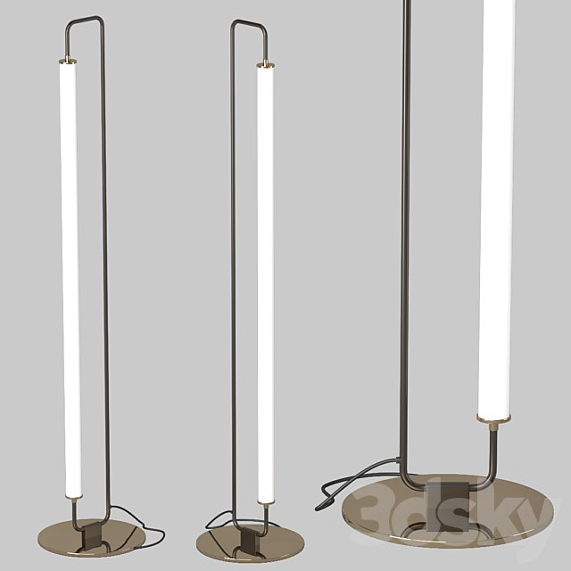 Floor lamp Linear Metal
