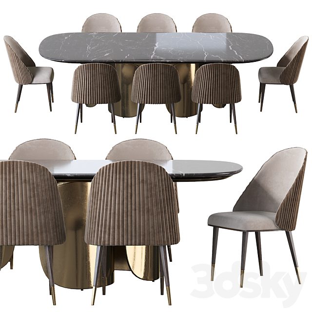 Oscar Opera Contemporary Table and Chair Diva Sb