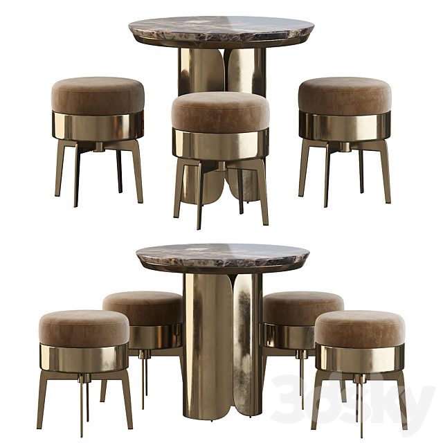 Gabriel Coffe Table and Feel Good Pouf