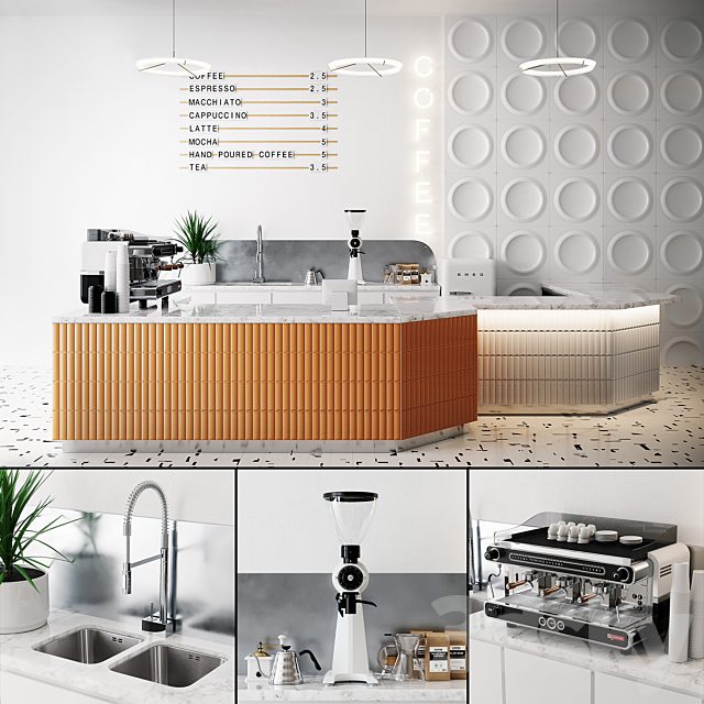 COFFEE SHOP 3 (Corona, Vray)