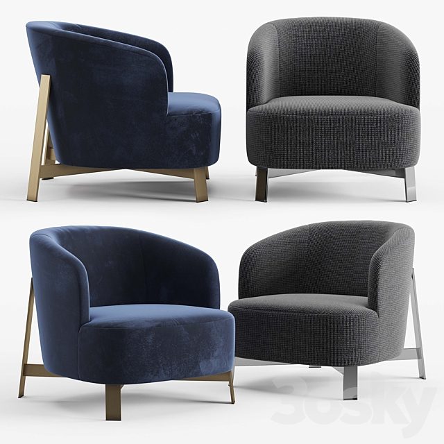 Porada Copine steel Armchair