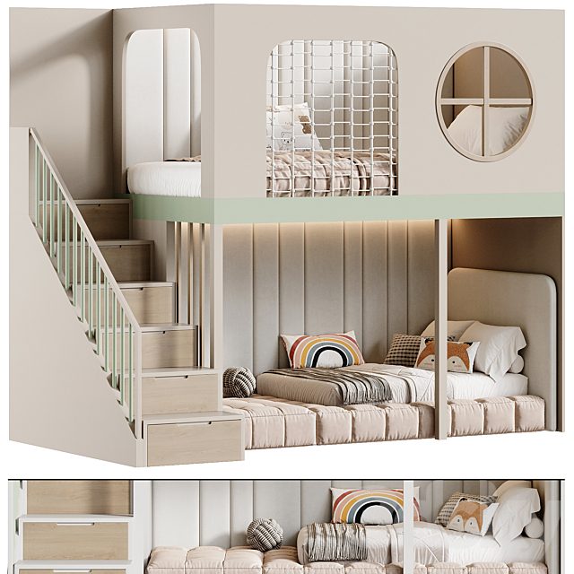 Children's bunk bed