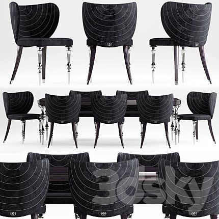Elve luxury table and chairs