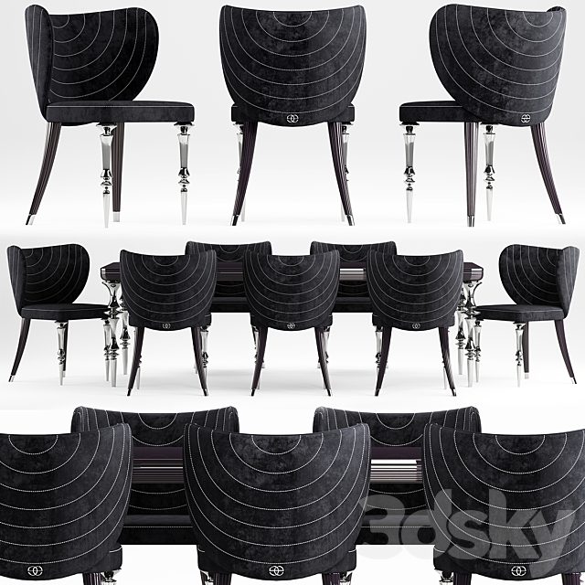 Elve luxury table and chairs