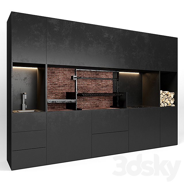 Bbq with electric kitchen
