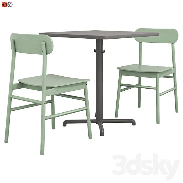 Furniture for cafe table and chair Ikea STENSELE RONNINGE 2