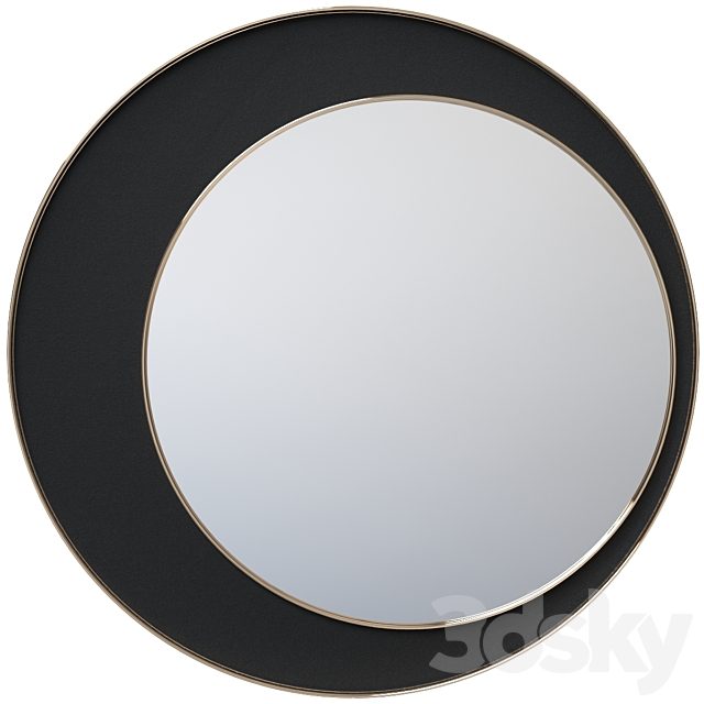 Round mirror with velor Vigo LaRedoute