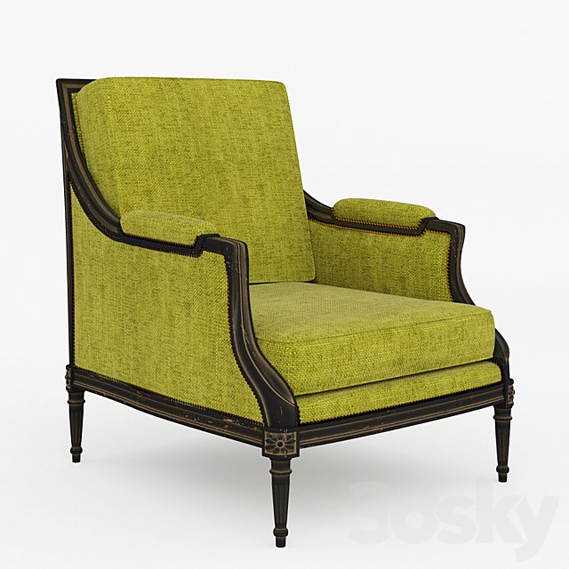 Armchair Gilles Nouailhac, Bergere Elise 7608-5
