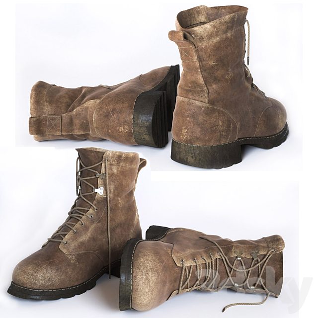 Frayed boots
