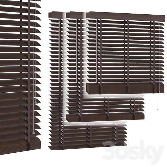 Wood Venetian Blind 01