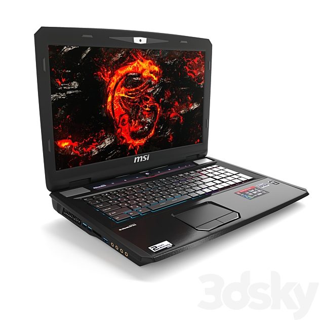 MSI GT series gaming laptop.