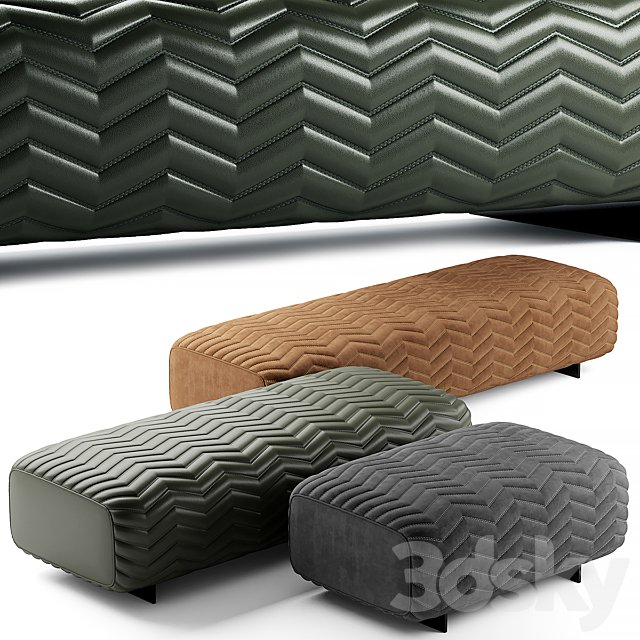 minotti quincy pouf