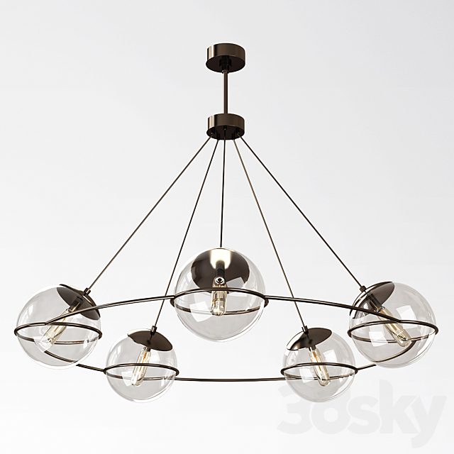 Hathoway 5-Light Wagon Wheel Chandelier