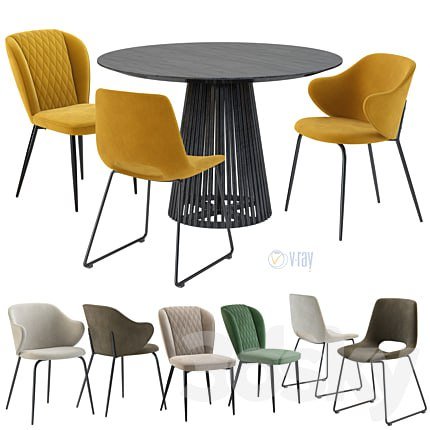 La Forma. IRUNE TABLE. Suanne, Ziggy. Chair М-44 Vetro Mebel