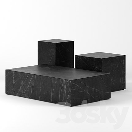Plinth tables by Menu