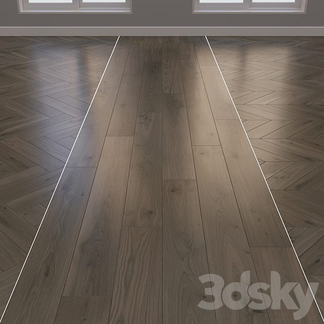 Parquet board Kraft layout herringbone, chevron and linear 15