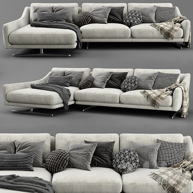 Bonaldo Skid Chaise Longue Sofa