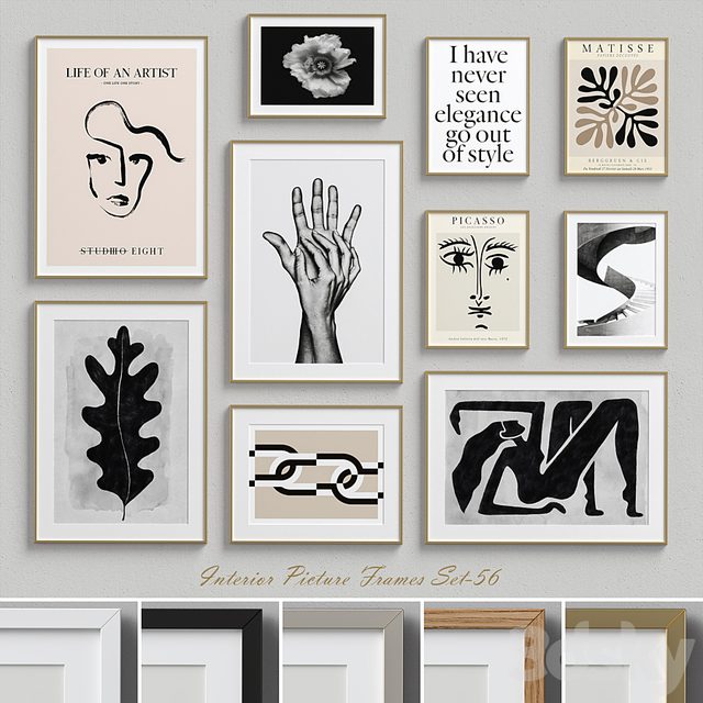 Interior Picture Frames Set-56