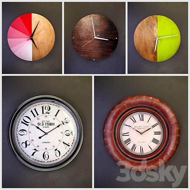 Wall clocks (collection number 5)