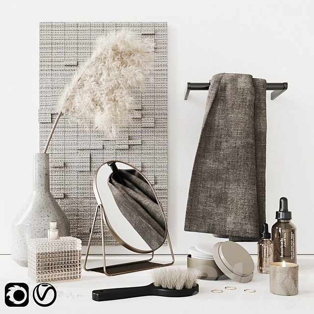 Beige Bathroom Set