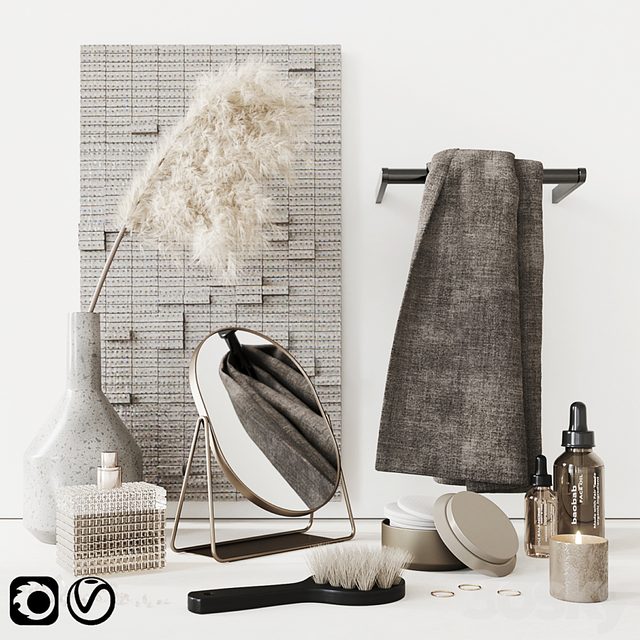 Beige Bathroom Set