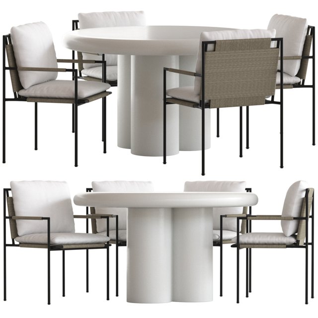 Coco Republic Malmo Chair and Anchorage Table