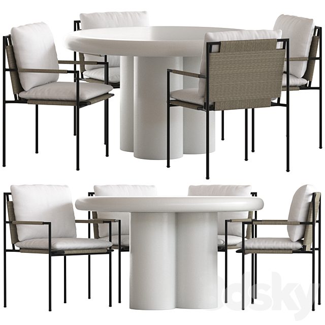 Coco Republic Malmo Chair and Anchorage Table