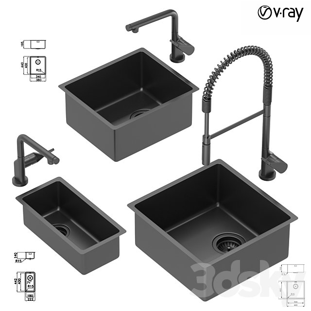 Collection of kitchen sinks 02