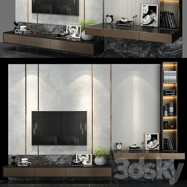 TV shelf set 119