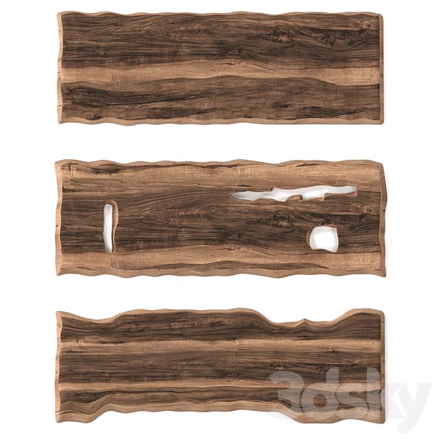 Wooden slabs